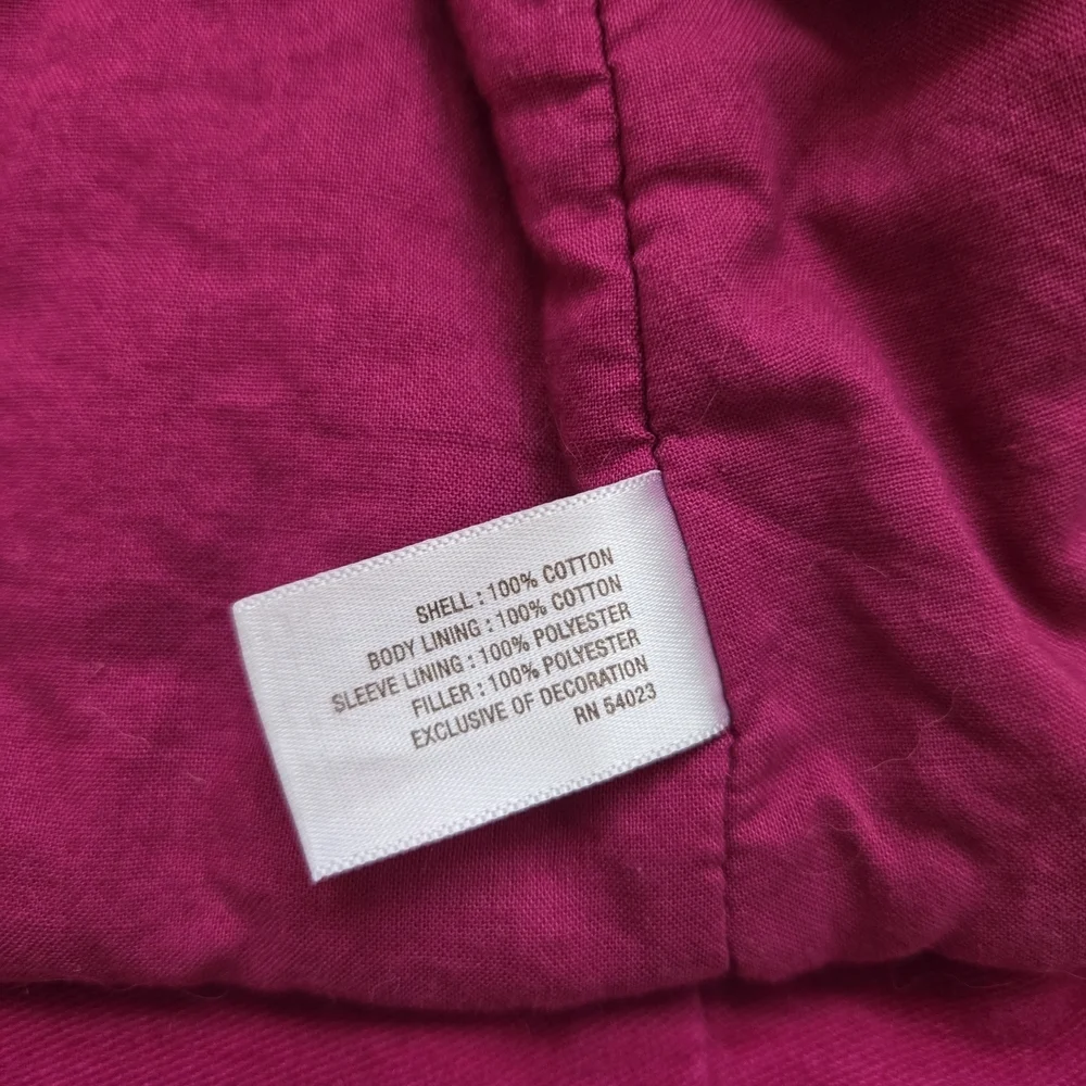Old Navy Baby Girls Fuchsia Pink Double Breasted Peacoat Jacket Size 18-24 Month